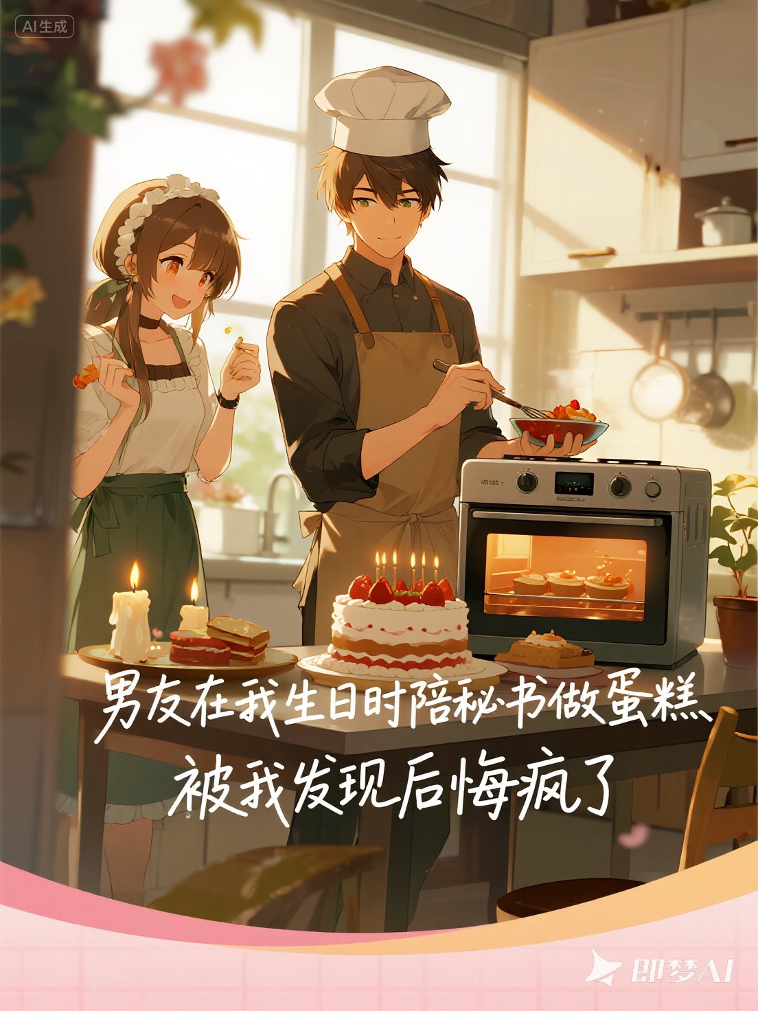 男友在我生日时陪秘书做蛋糕，被我发现后悔疯了
