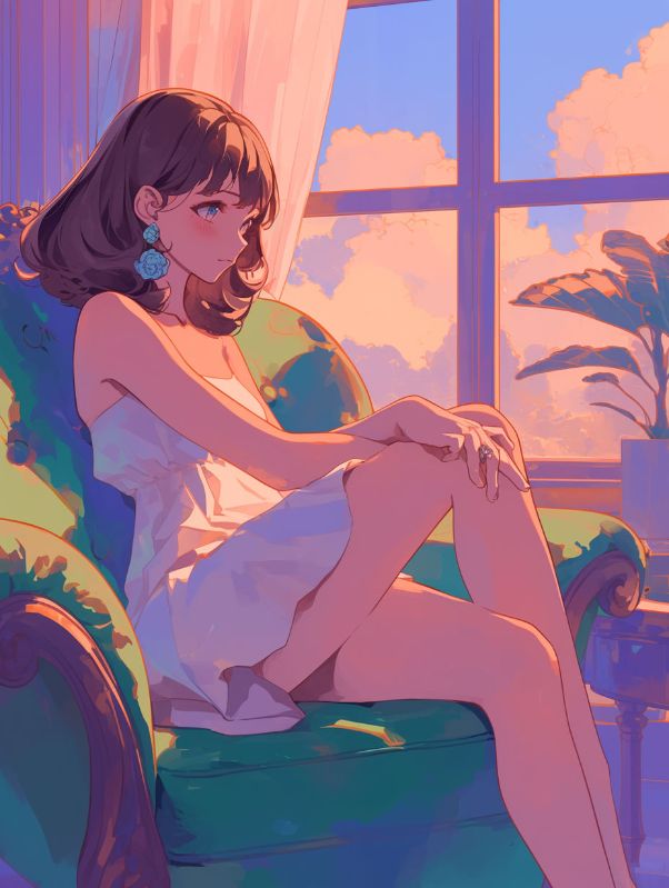 晚风向西吟