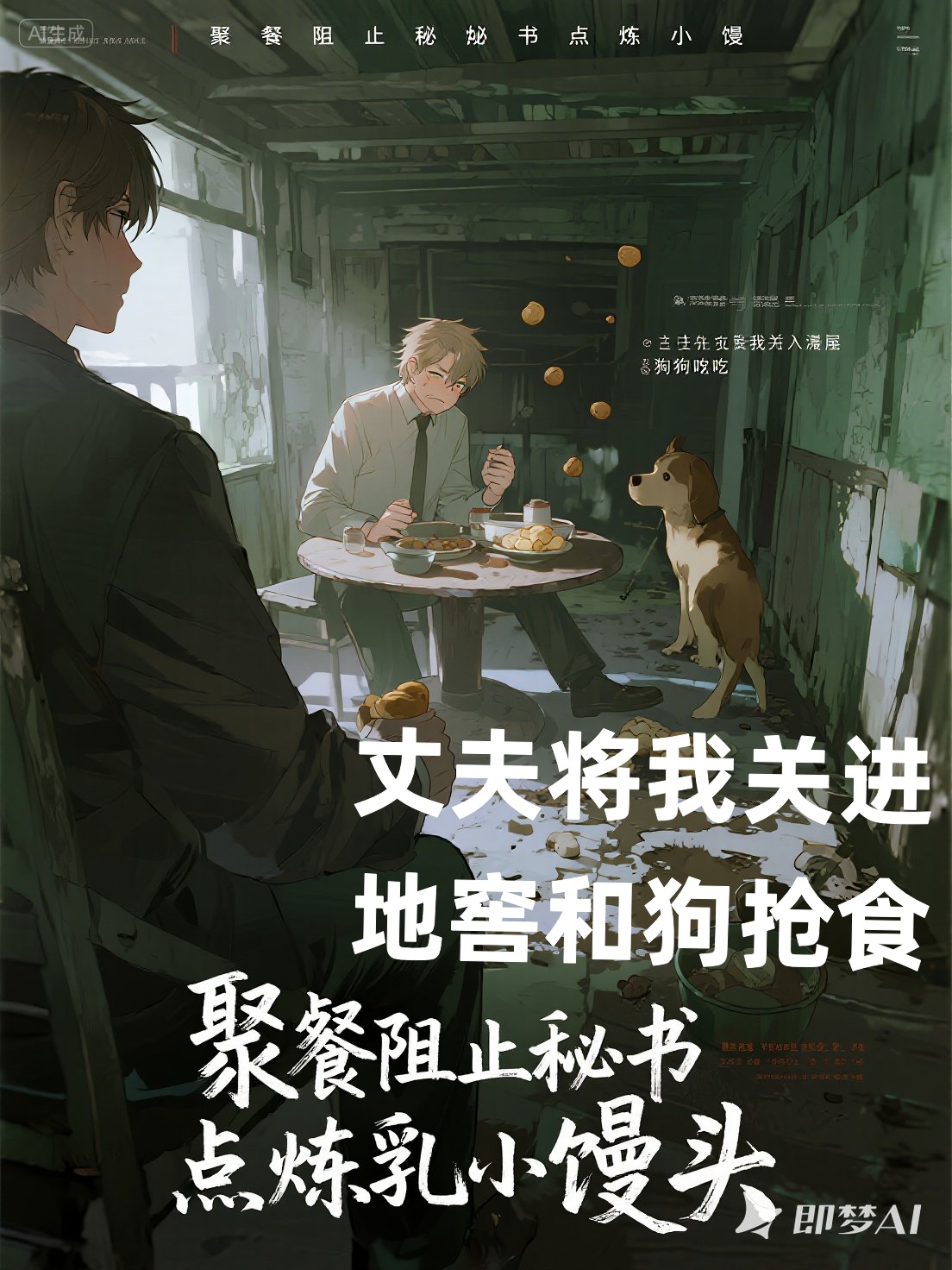 聚餐阻止秘书点炼乳小馒头，丈夫将我关进地窖和狗抢食