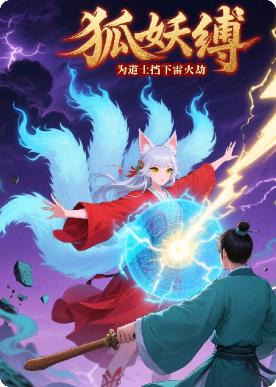 狐妖缚，为道士挡下雷火劫