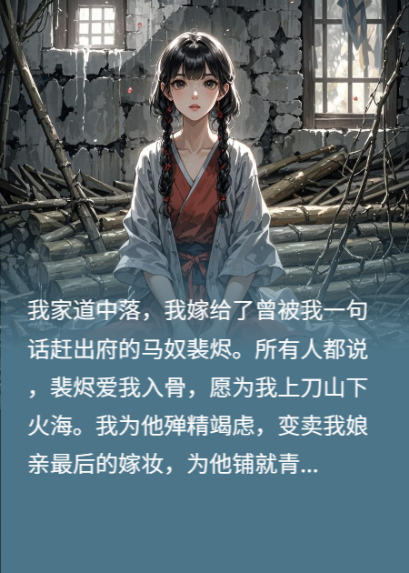 我助马奴夫君登高位，他娶了我妹