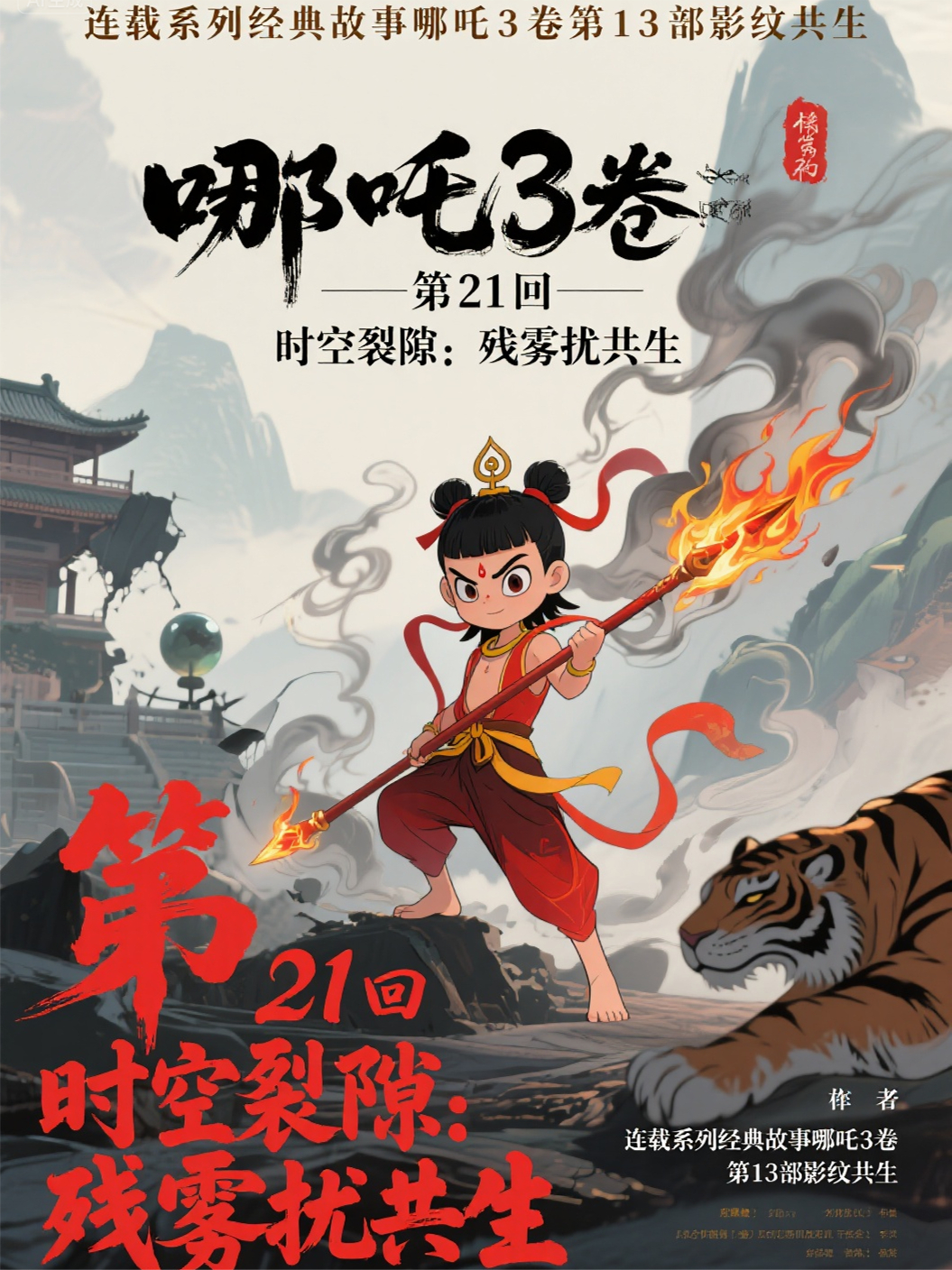 哪吒3卷第13部影纹共生第21回时空裂隙：残雾扰共生