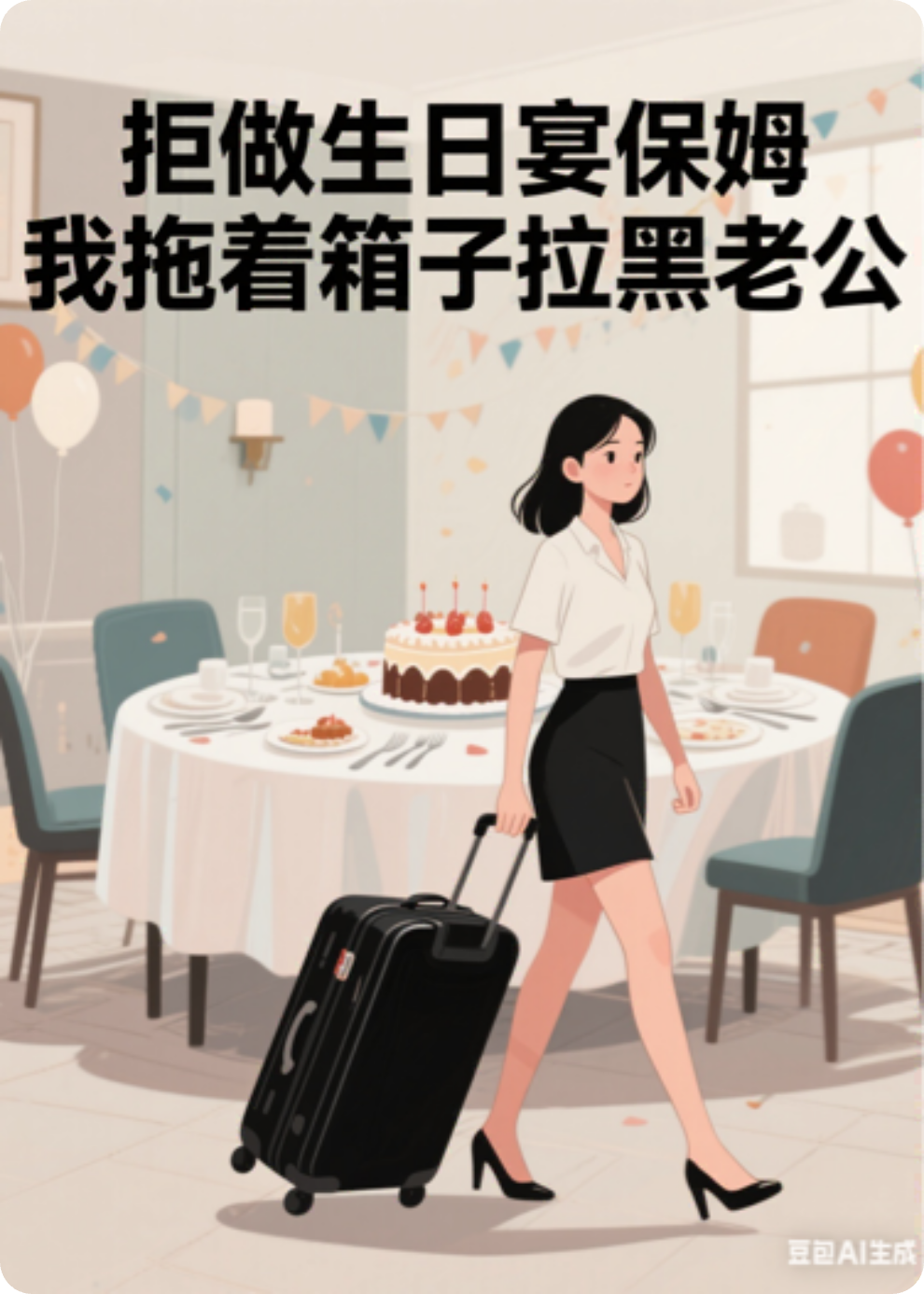 拒做生日宴保姆，我拖着箱子拉黑老公