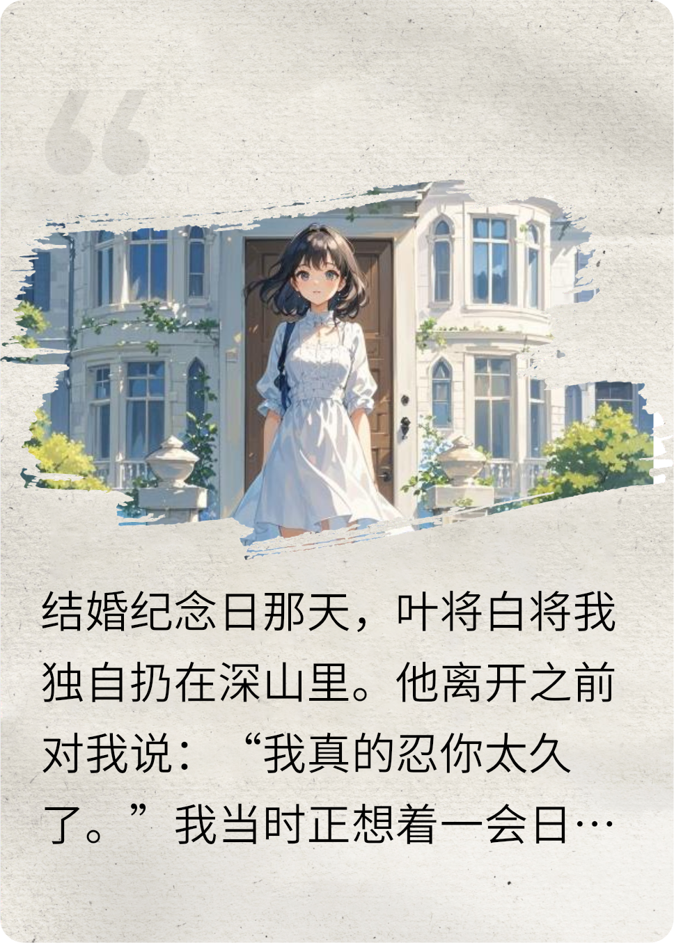 老公把我丢在深山后，他悔疯了