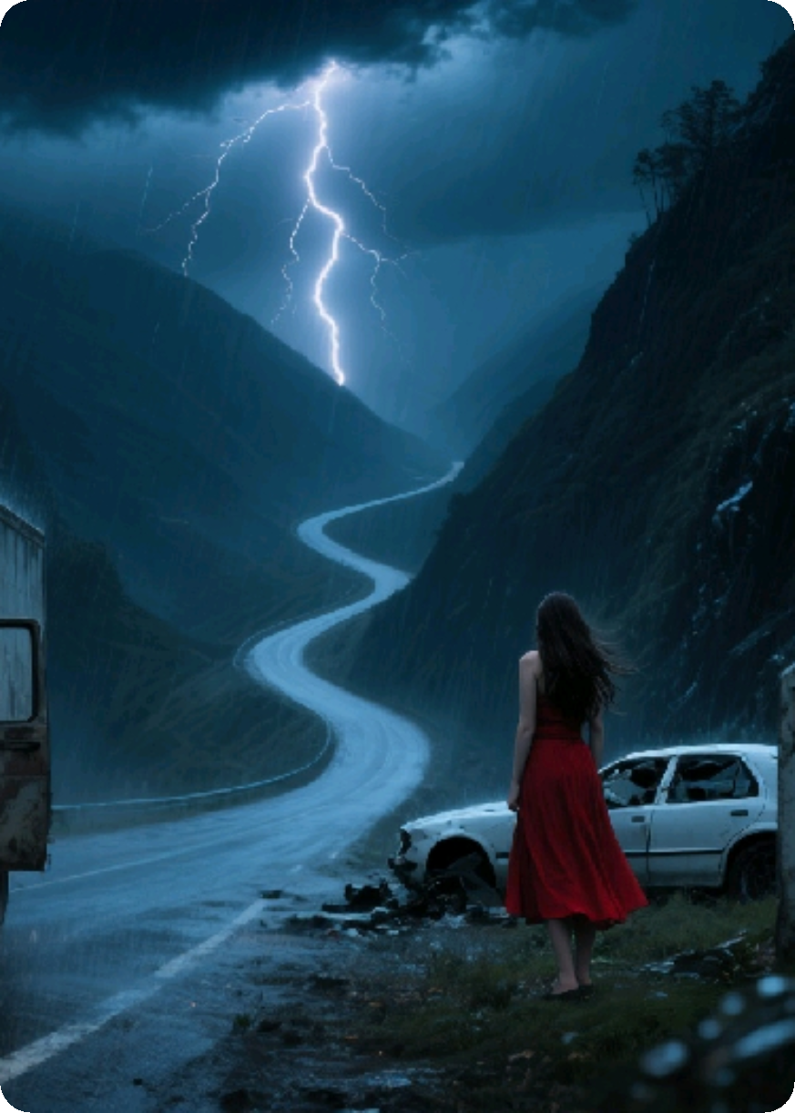雨夜盘山路