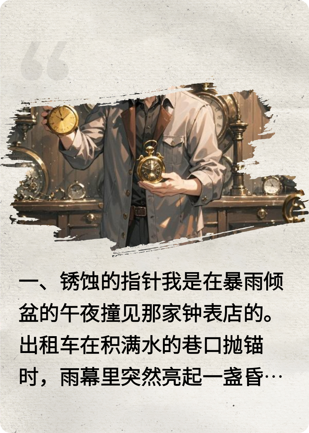 钟表店的回响