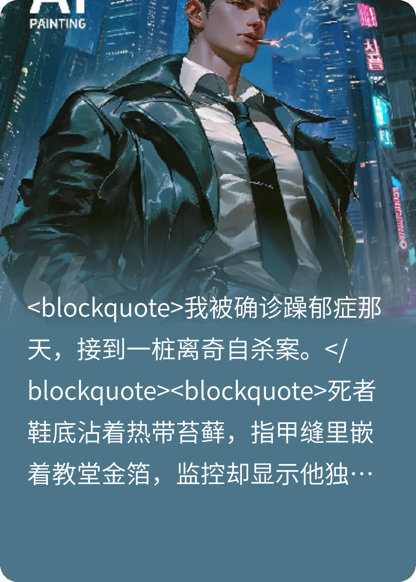 躁郁警探：拿证物破案怎么了