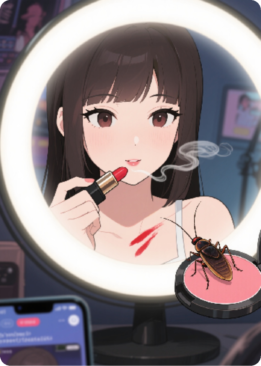 一只蟑螂，让我爆火直播间