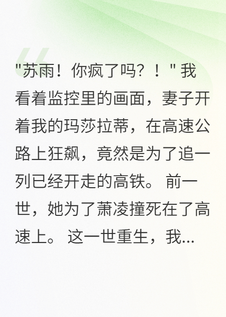 妻子开车追高铁五百里我躺赢了