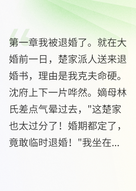 被退婚后我嫁了病弱皇子