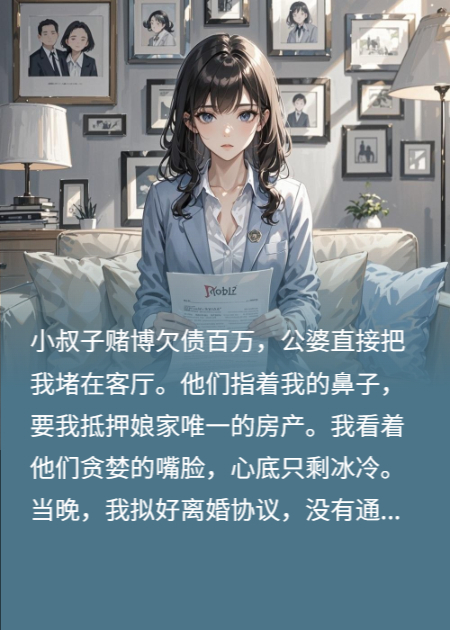 小叔子欠百万赌债，公婆逼我还债，我离婚，家族崩盘