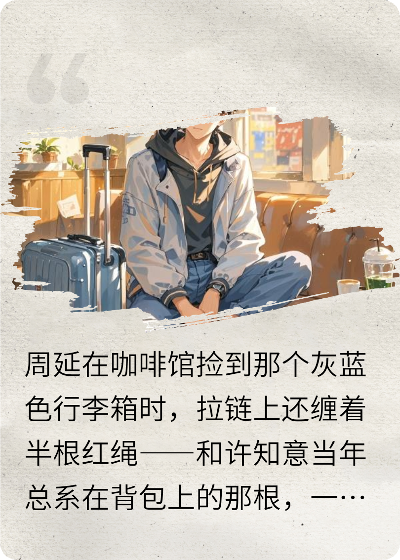 寄存的蓝色行李箱
