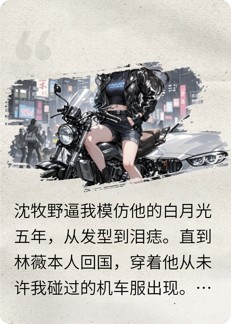 替身不干了，她骑机车撞破白月光