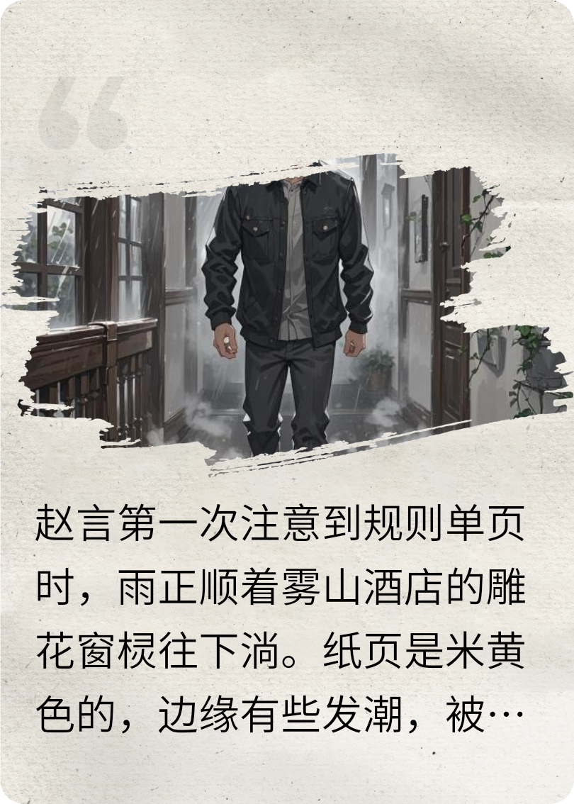 《雾山酒店规则集》