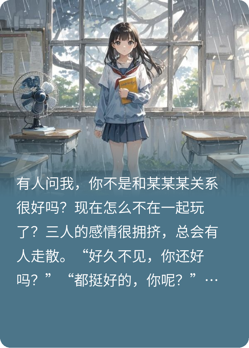 朋友三人行，必有一人离开