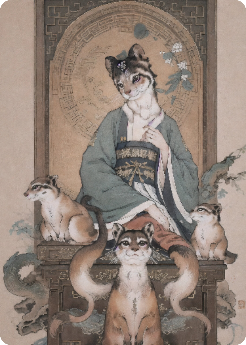 我名刻铜钱，百鼬夜叩首