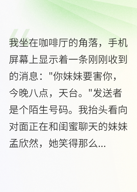 妹妹要我的命我报警