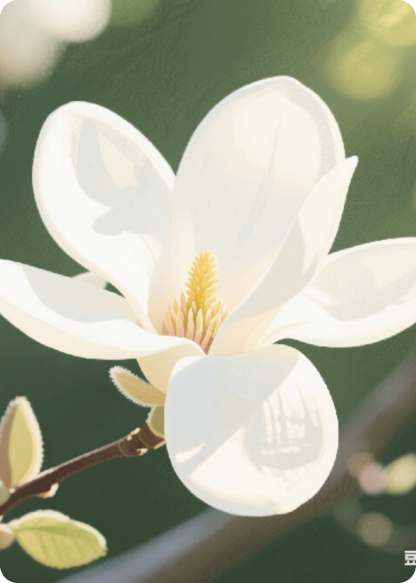 一缕玉兰初绽的馨香