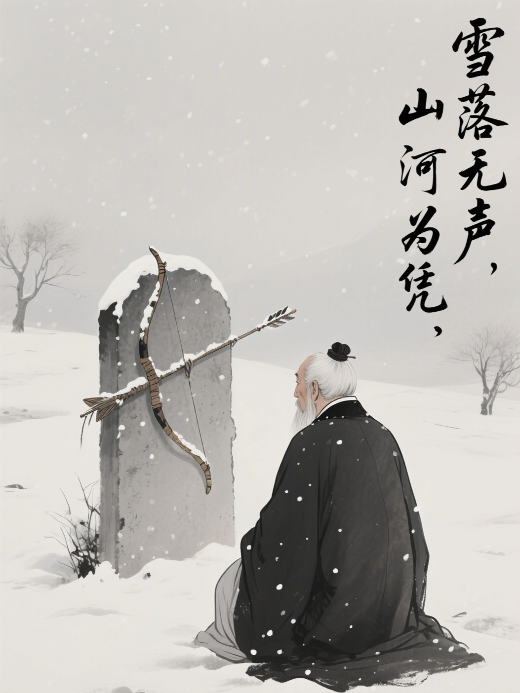 雪落无声，山河为凭