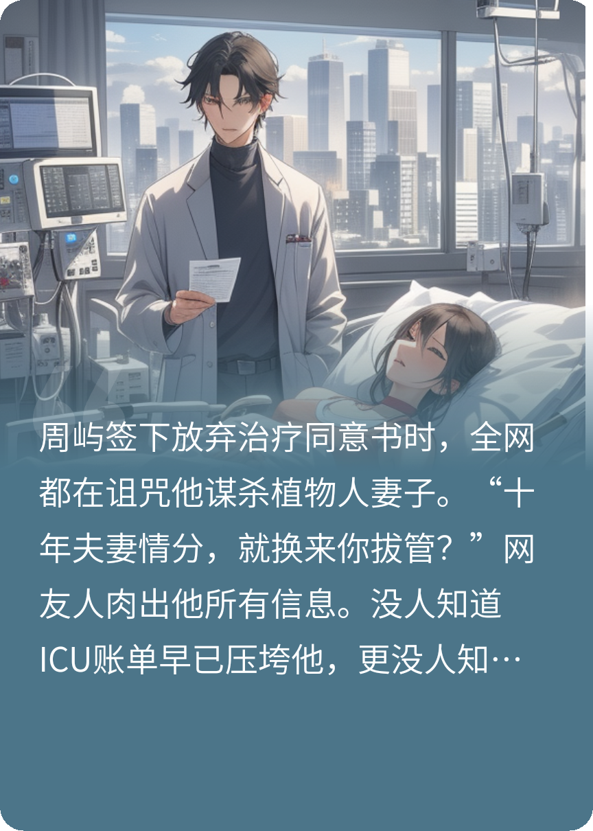 放弃植物人妻子那天万人求他偿命