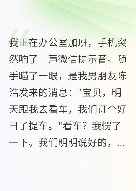 男友买车40万要我还贷