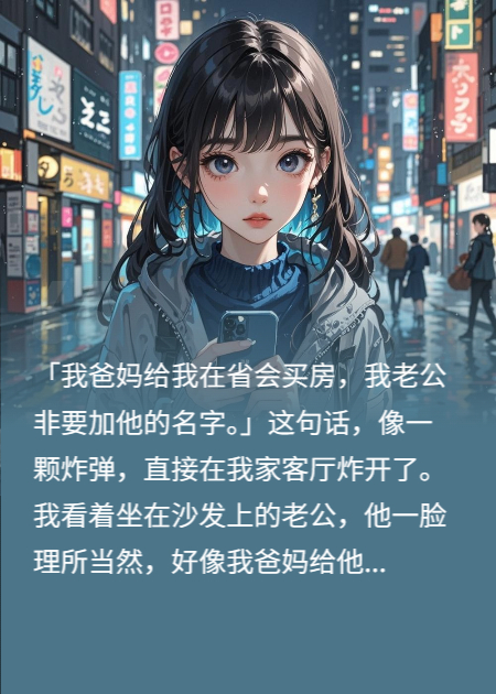 房是我爸妈买的，老公要写他名字