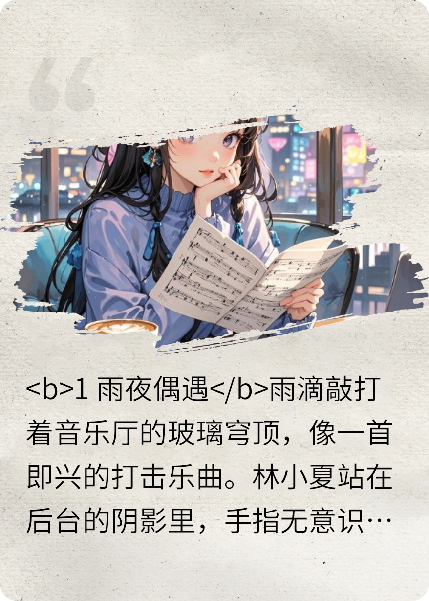 星空下的雨巷