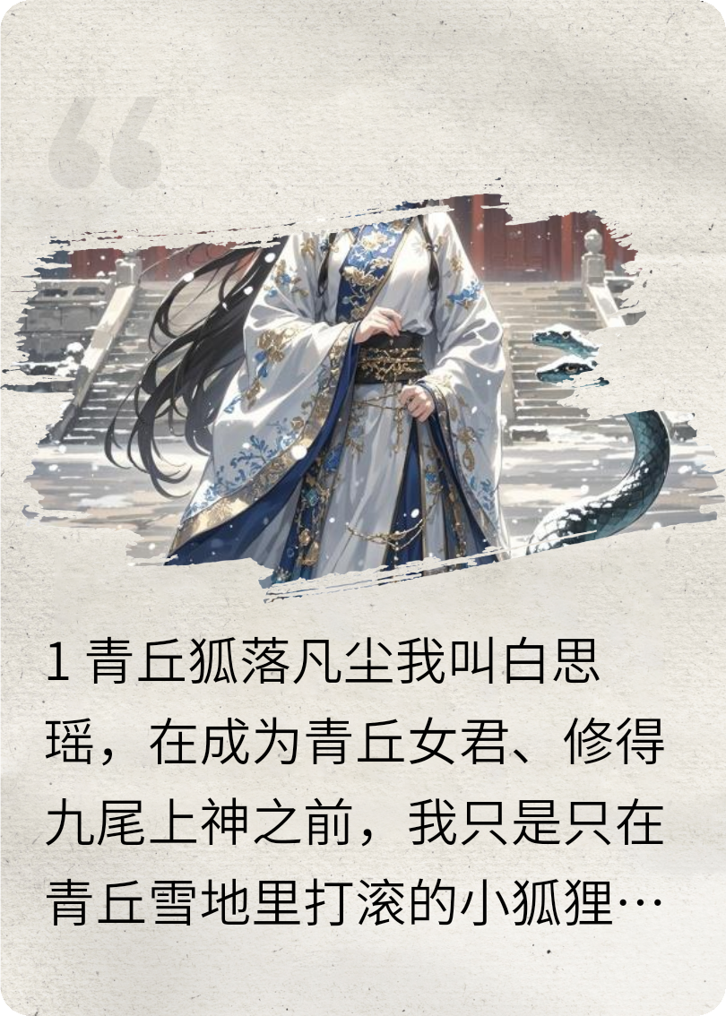 穿越成为九尾狐和王重阳谈恋爱