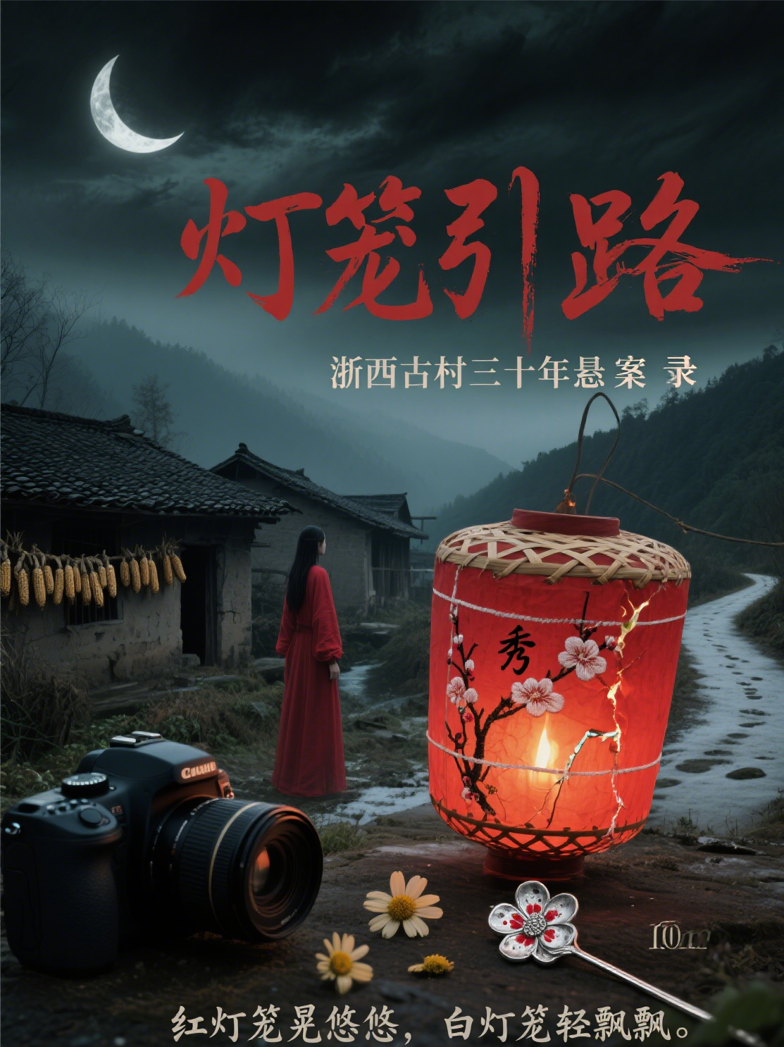 红灯笼不能跟，白灯笼要跟着