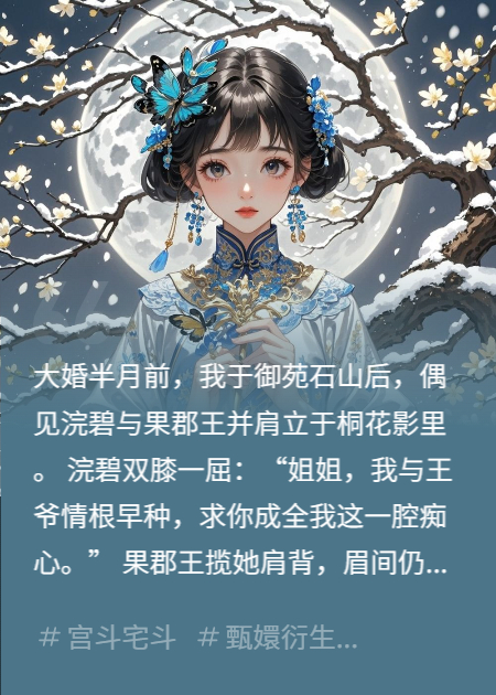 果郡王出轨浣碧，我转嫁清河王
