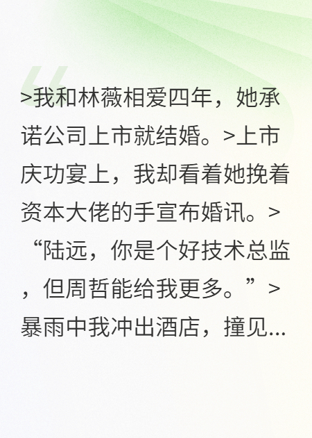 我的新娘上市当天跟人跑了