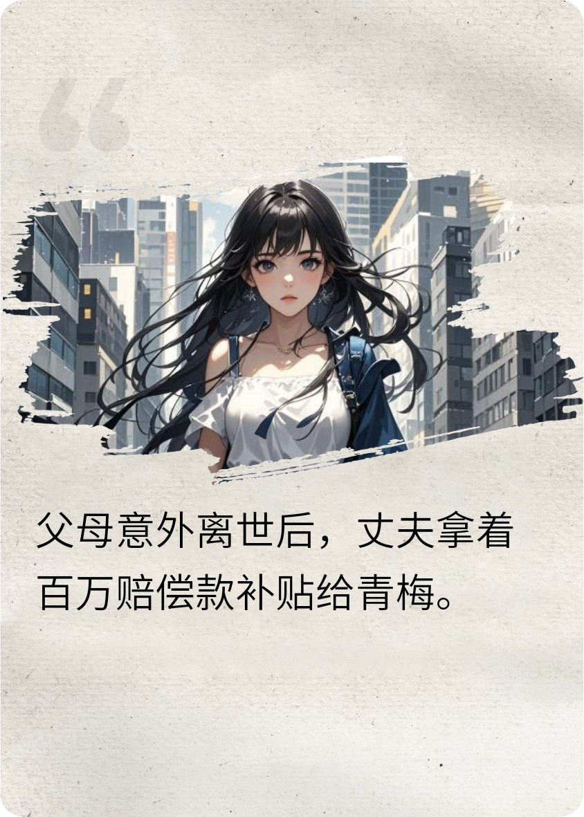 丈夫私自拿百万赔偿款给青梅买房