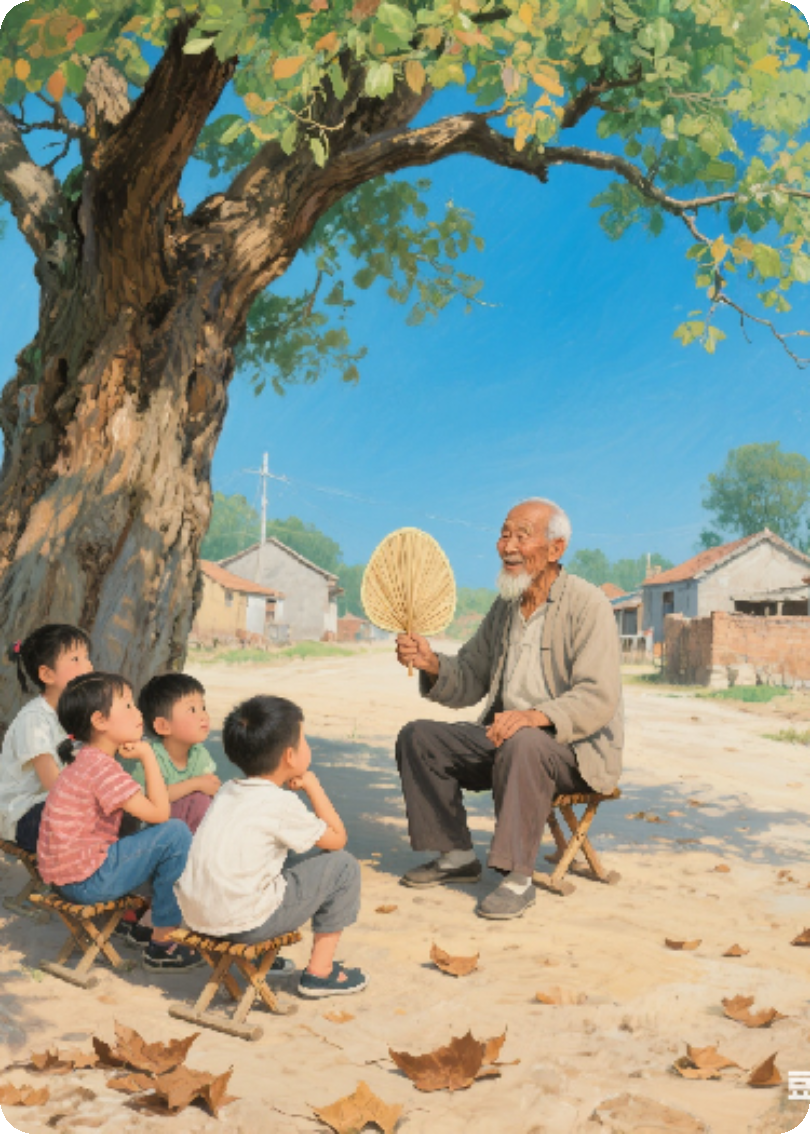 村口槐树下的故事