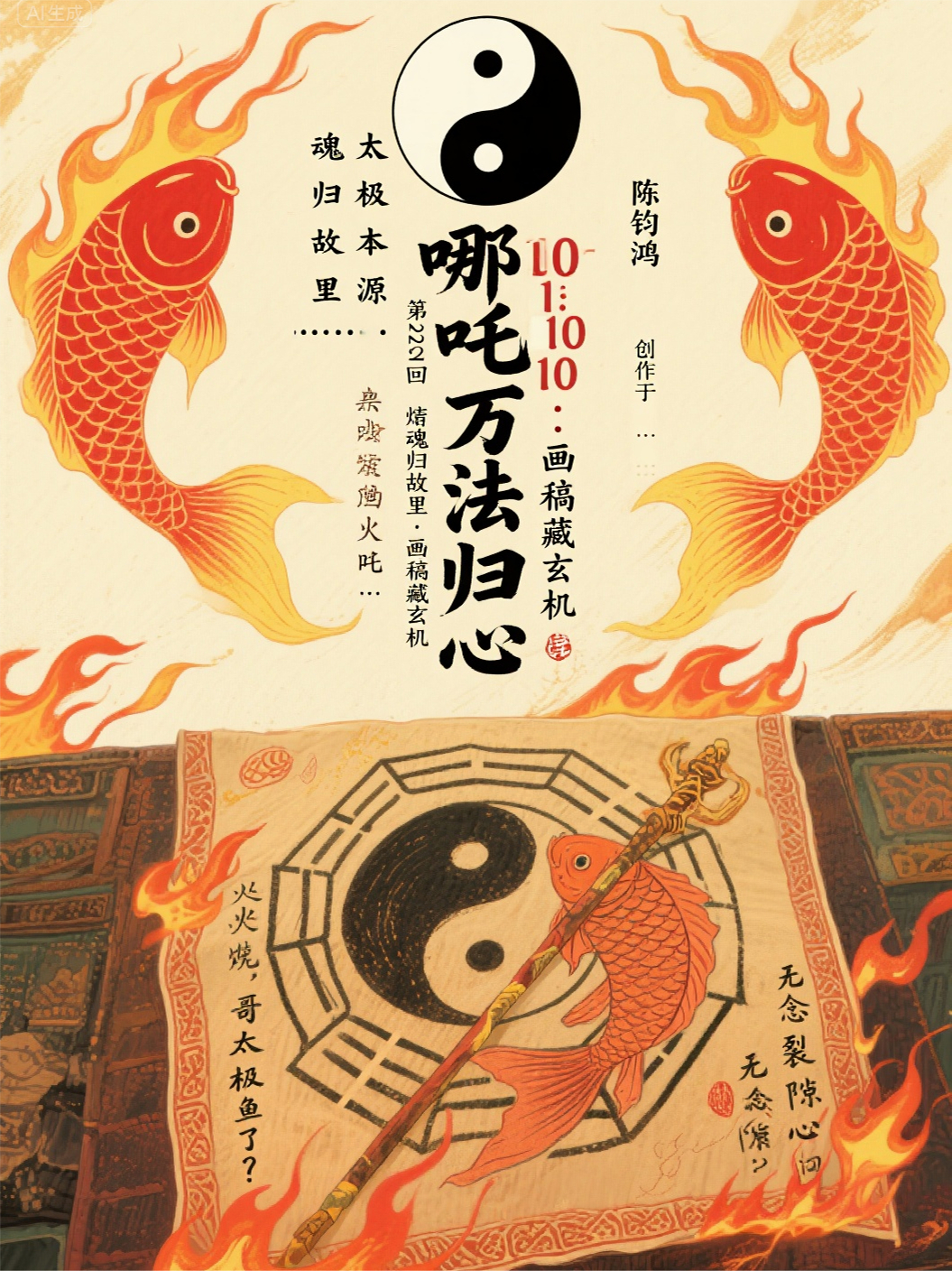 哪吒10-22焰魂归故里画稿藏玄机
