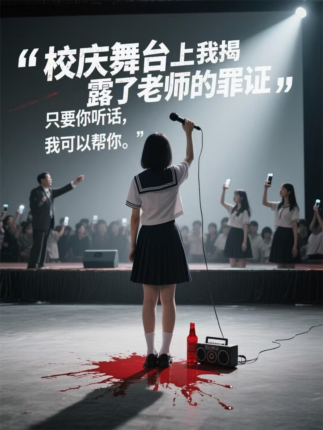 校庆舞台上我揭露了老师的恶行