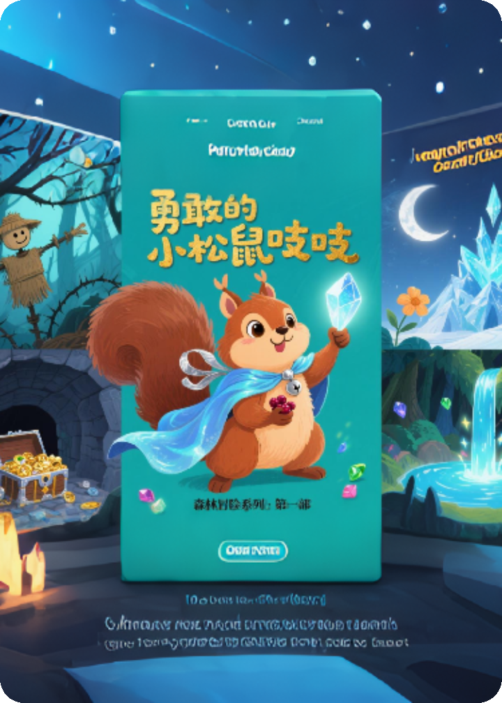 小松鼠吱吱与月光松果的奇幻漂流
