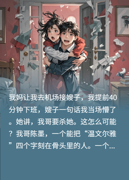 亲哥要杀嫂子！我40分钟狂奔机场，一席话让我彻底崩溃