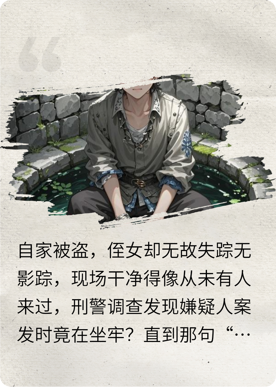 头戴粉色蝴蝶发卡的井底枯骨
