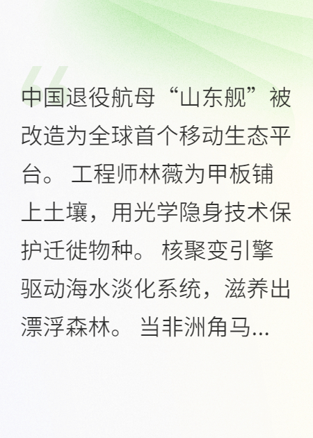 航母变绿洲