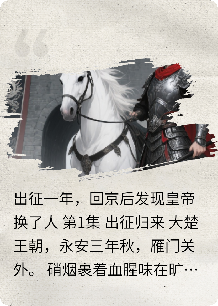 出征一年，回京后发现皇帝换了人