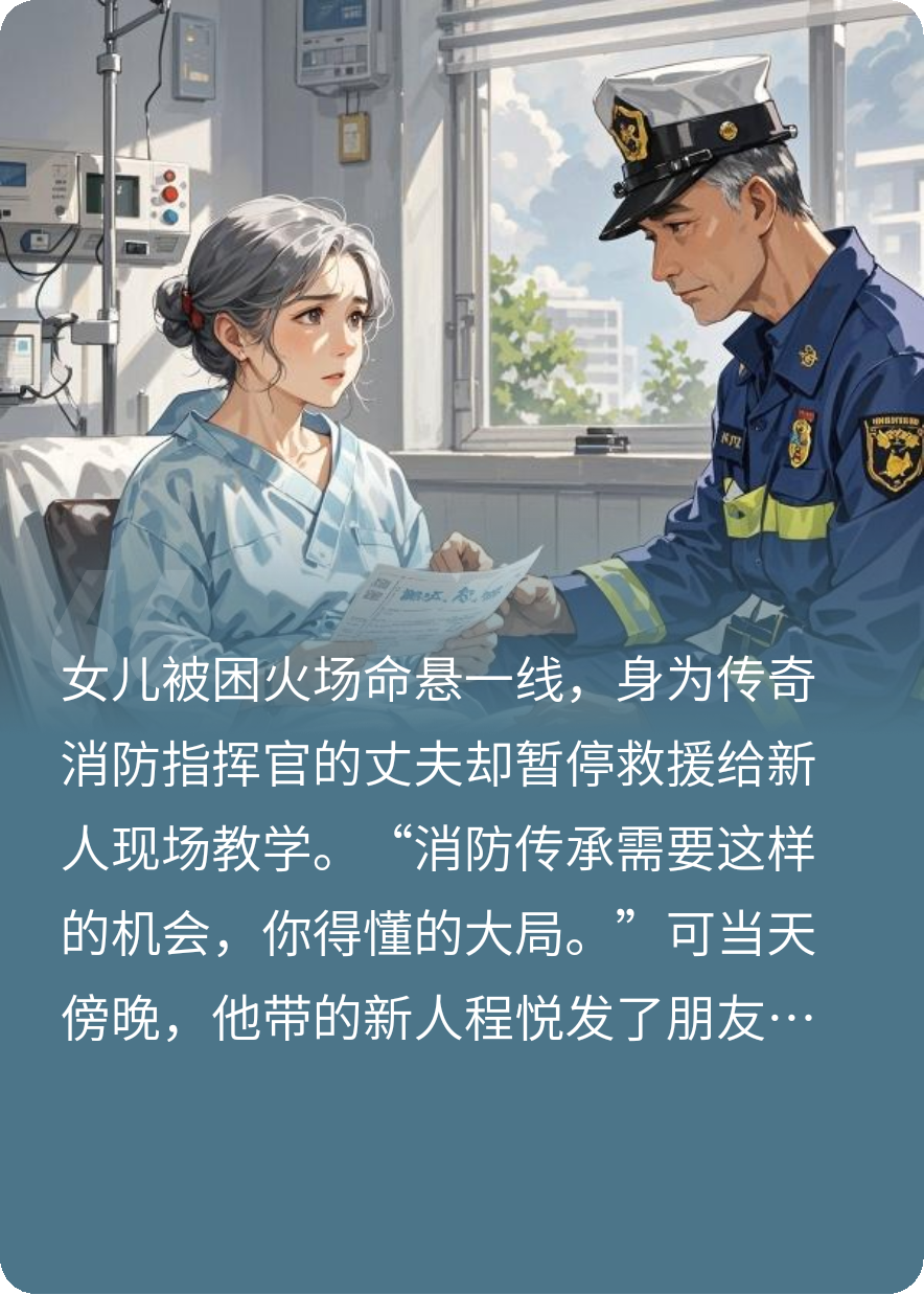 消防丈夫不救火，女儿成了植物人