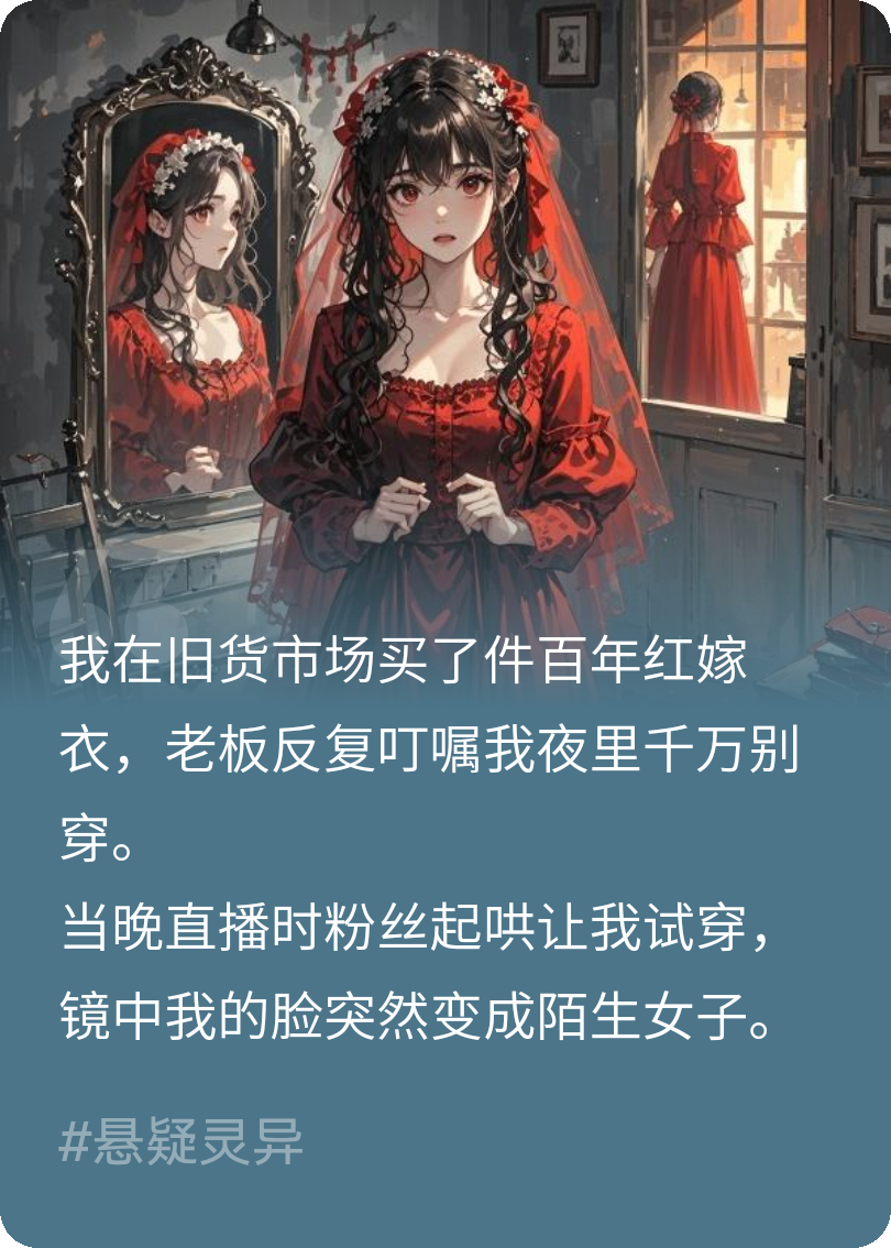 我在旧货市场买了件红嫁衣