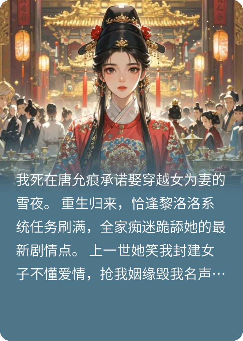 重生后我让穿越女跪在脚边
