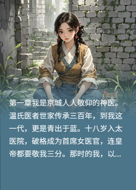 毒瞎了我的神医之眼，不料王爷竟暗中守护我三年