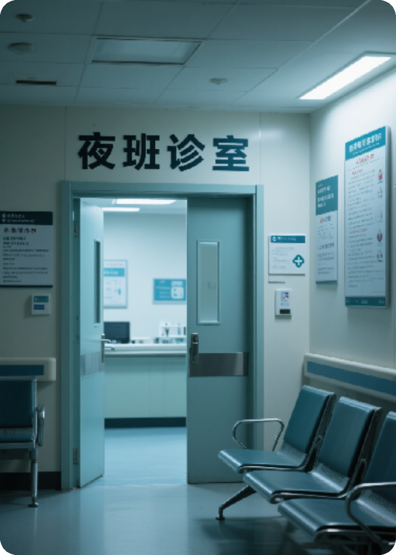 夜班诊室。