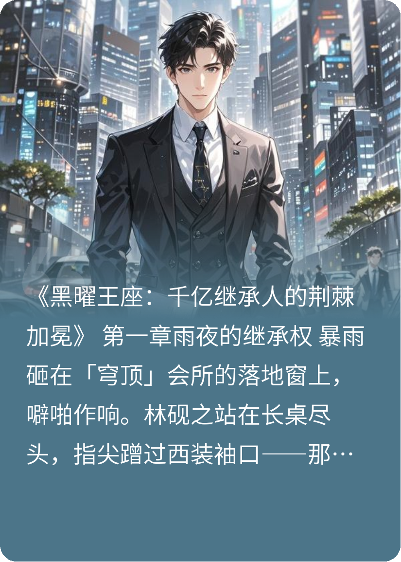 黑曜王座：千亿继承人的荆棘加冕
