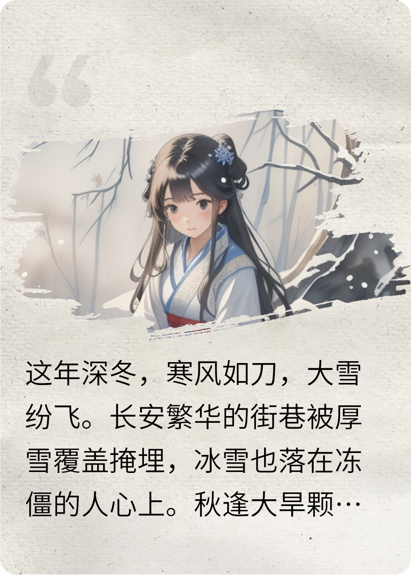 雪埋半条命，医郎捡到个落魄千金