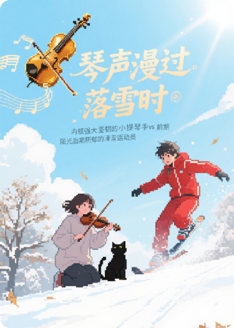 琴声漫过落雪时