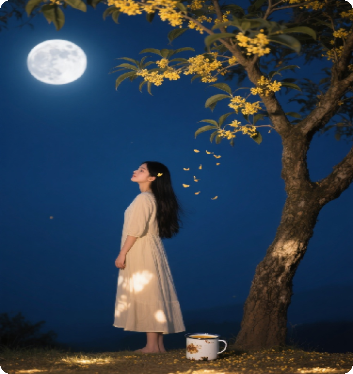 搪瓷缸里的月光