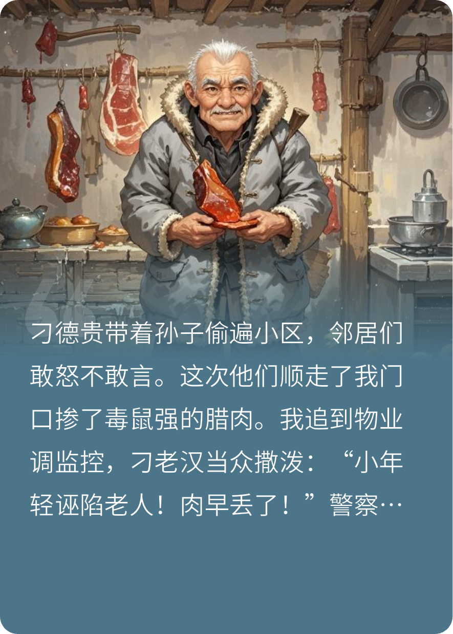 偷来的毒肉：撒泼老汉坑全家